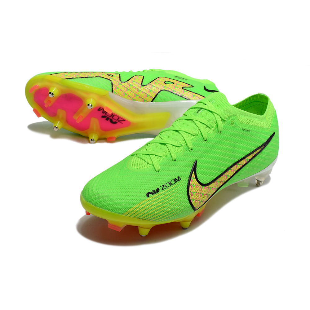 Chuteira Campo Nike Air Zoom Mercurial Vapor 15 Elite Ponta de Aluminio Verde