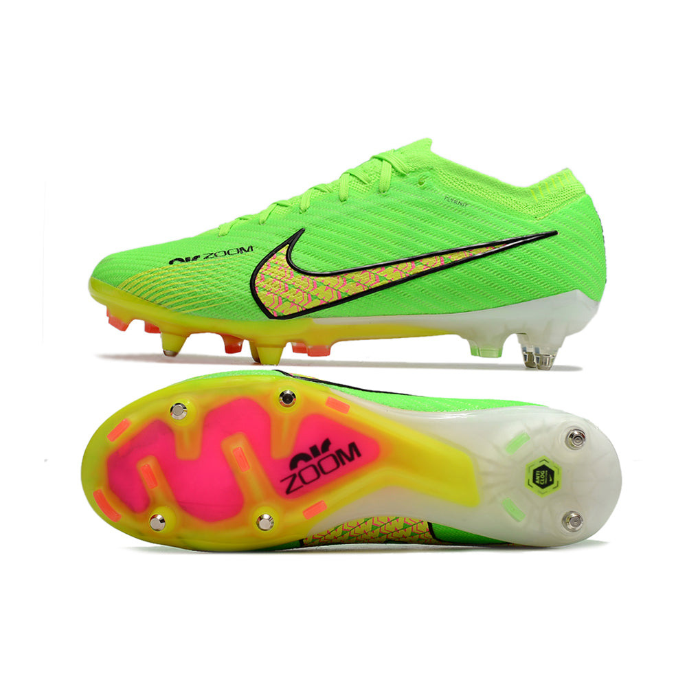 Chuteira Campo Nike Air Zoom Mercurial Vapor 15 Elite Ponta de Aluminio Verde
