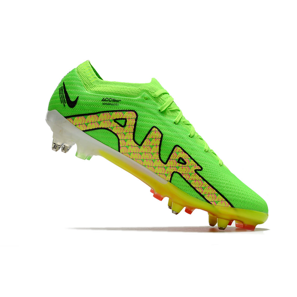 Chuteira Campo Nike Air Zoom Mercurial Vapor 15 Elite Ponta de Aluminio Verde
