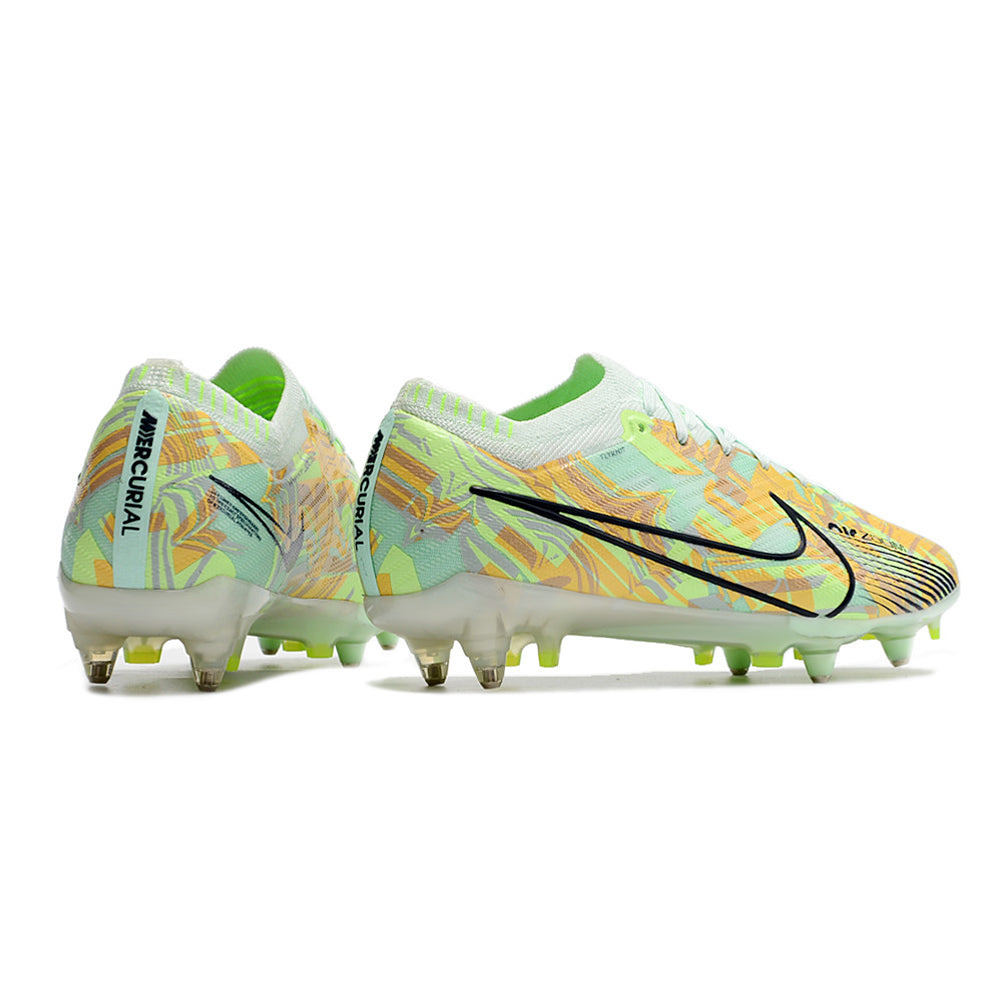 Chuteira Campo Nike Air Zoom Mercurial Vapor 15 Elite Ponta de Aluminio Verde 