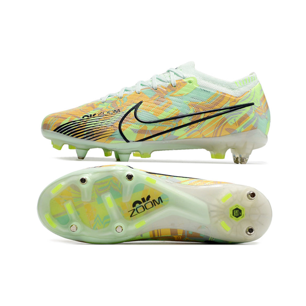 Chuteira Campo Nike Air Zoom Mercurial Vapor 15 Elite Ponta de Aluminio Verde 