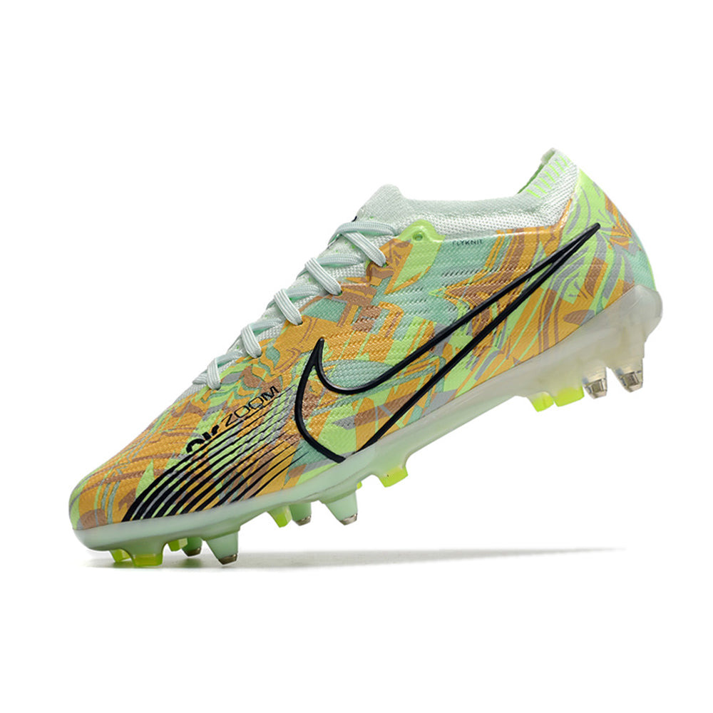 Chuteira Campo Nike Air Zoom Mercurial Vapor 15 Elite Ponta de Aluminio Verde 