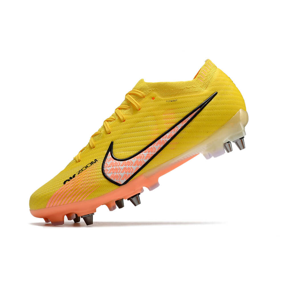 Chuteira Campo Nike Air Zoom Mercurial Vapor 15 Elite Trava Mista Amarela 