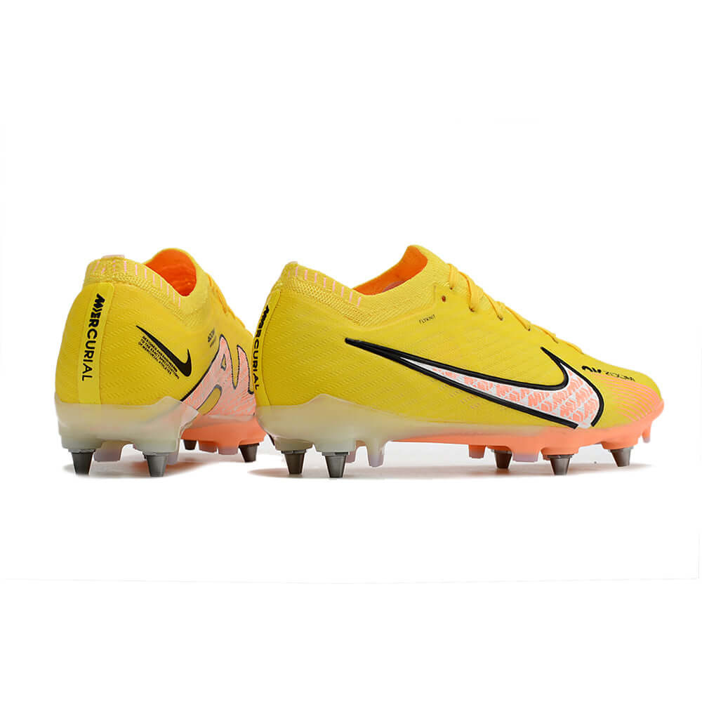 Chuteira Campo Nike Air Zoom Mercurial Vapor 15 Elite Trava Mista Amarela 