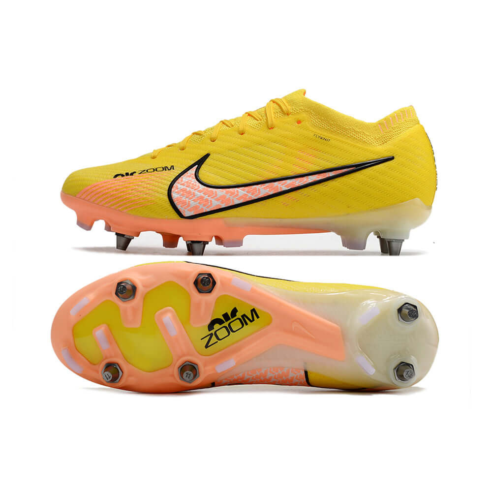 Chuteira Campo Nike Air Zoom Mercurial Vapor 15 Elite Trava Mista Amarela 