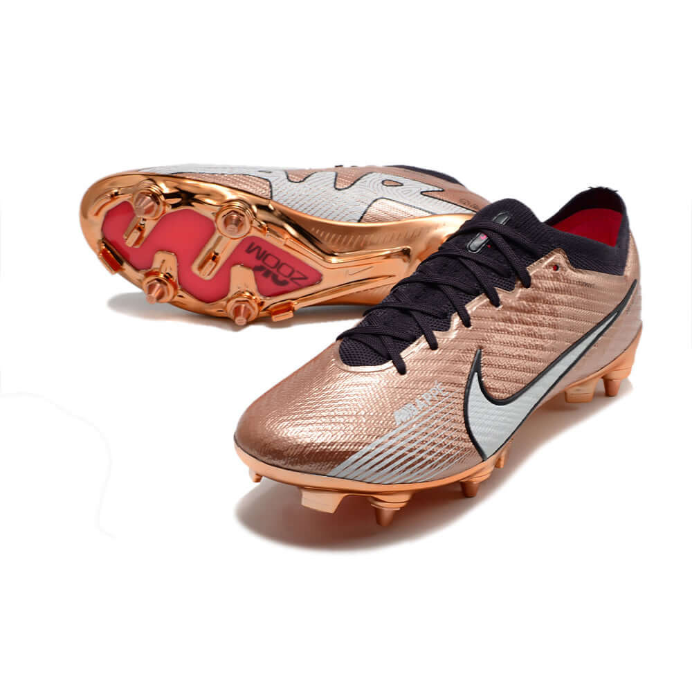 Chuteira Campo Nike Air Zoom Mercurial Vapor 15 Elite Trava Mista Cobre 