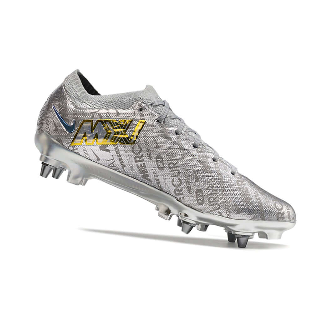 Chuteira Campo Nike Air Zoom Mercurial Vapor 15 Elite Trava Mista Prata 