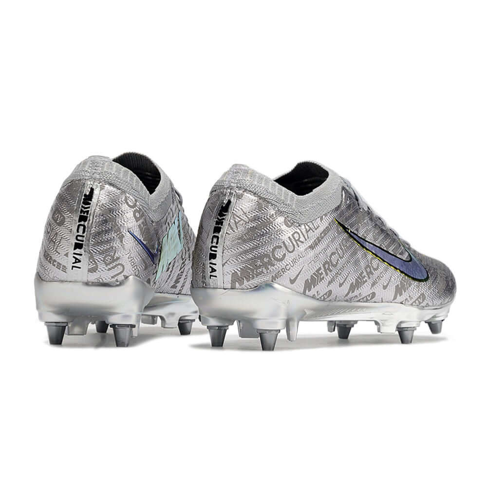 Chuteira Campo Nike Air Zoom Mercurial Vapor 15 Elite Trava Mista Prata 