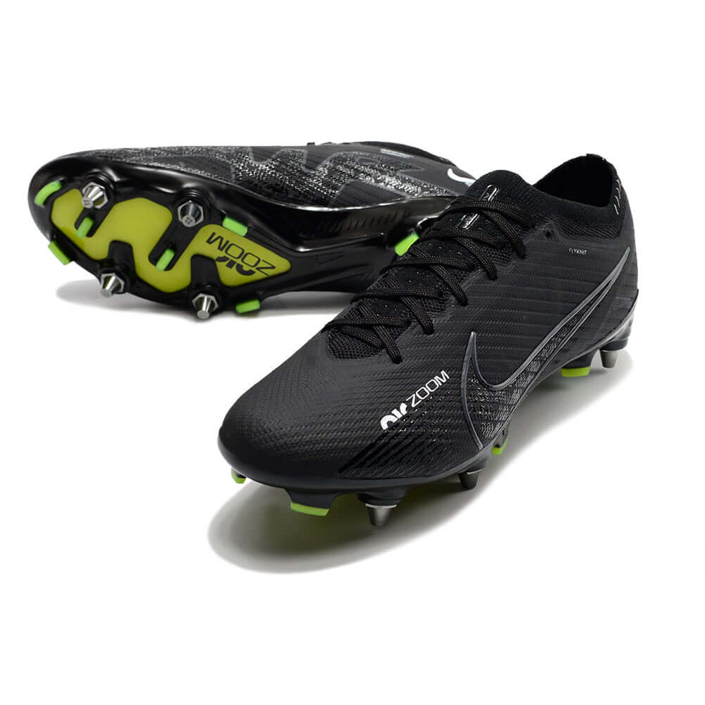 Chuteira Campo Nike Air Zoom Mercurial Vapor 15 Elite Trava Mista Preta 