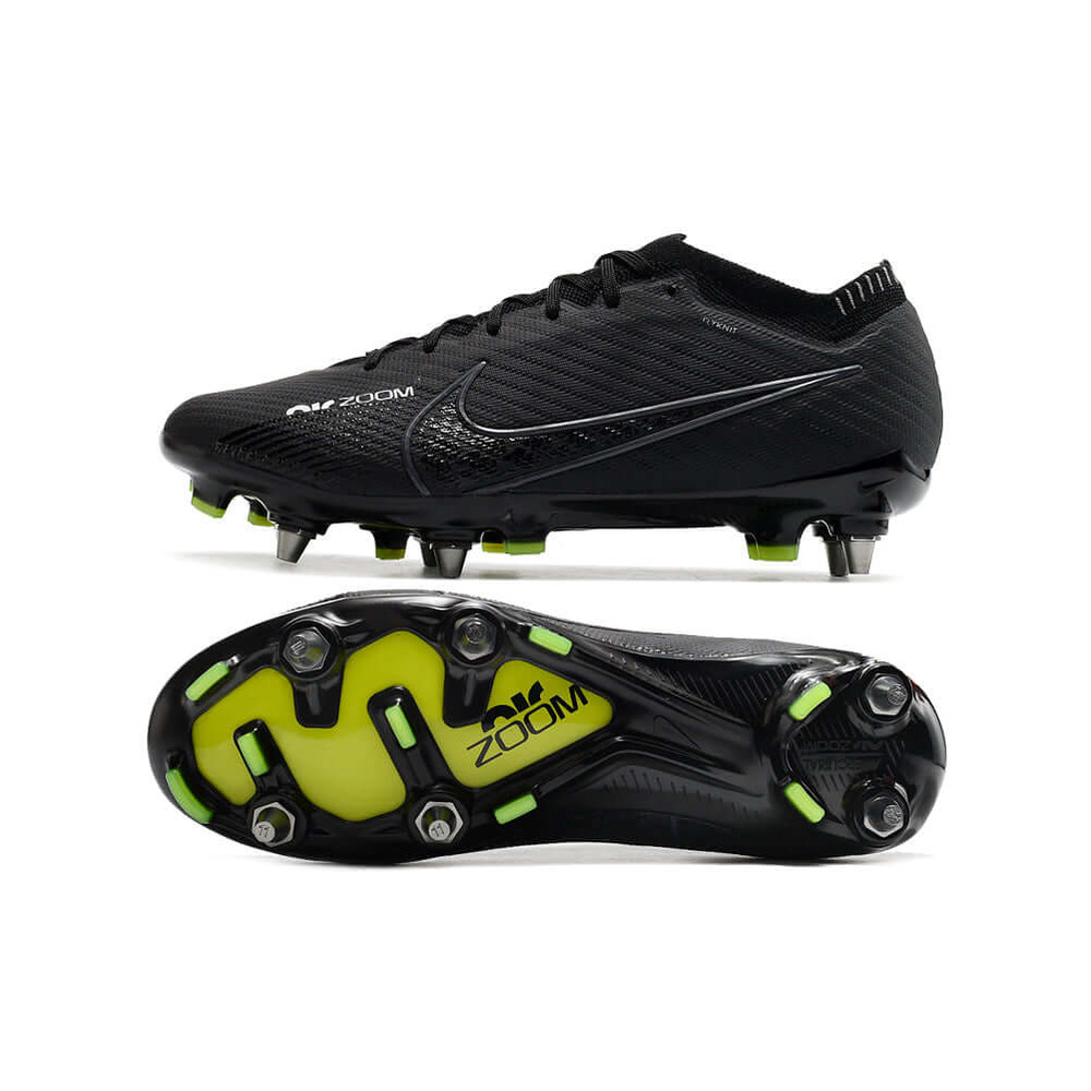 Chuteira Campo Nike Air Zoom Mercurial Vapor 15 Elite Trava Mista Preta 