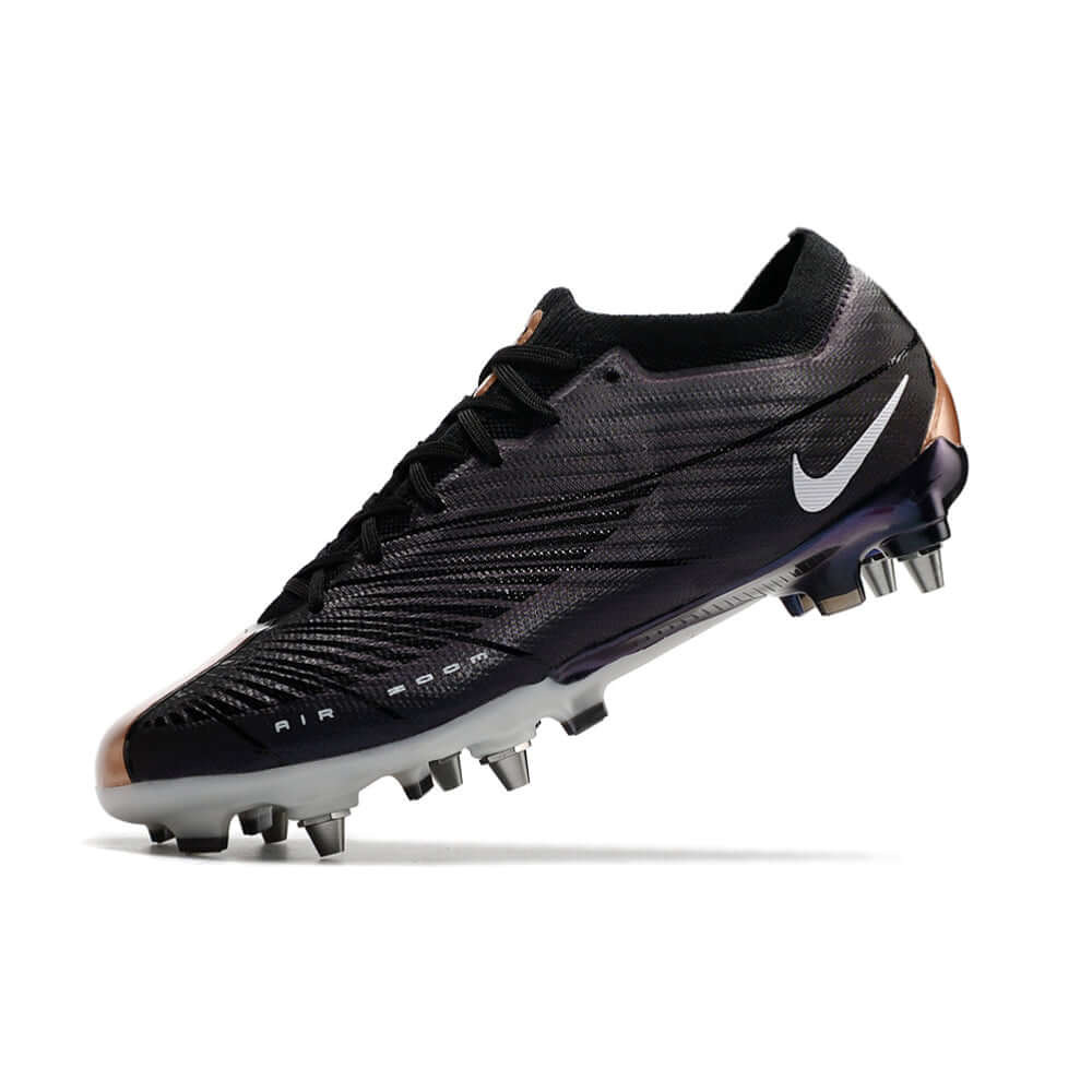 Chuteira Campo Nike Air Zoom Mercurial Vapor 15 Elite Trava Mista Preta e Cobre 