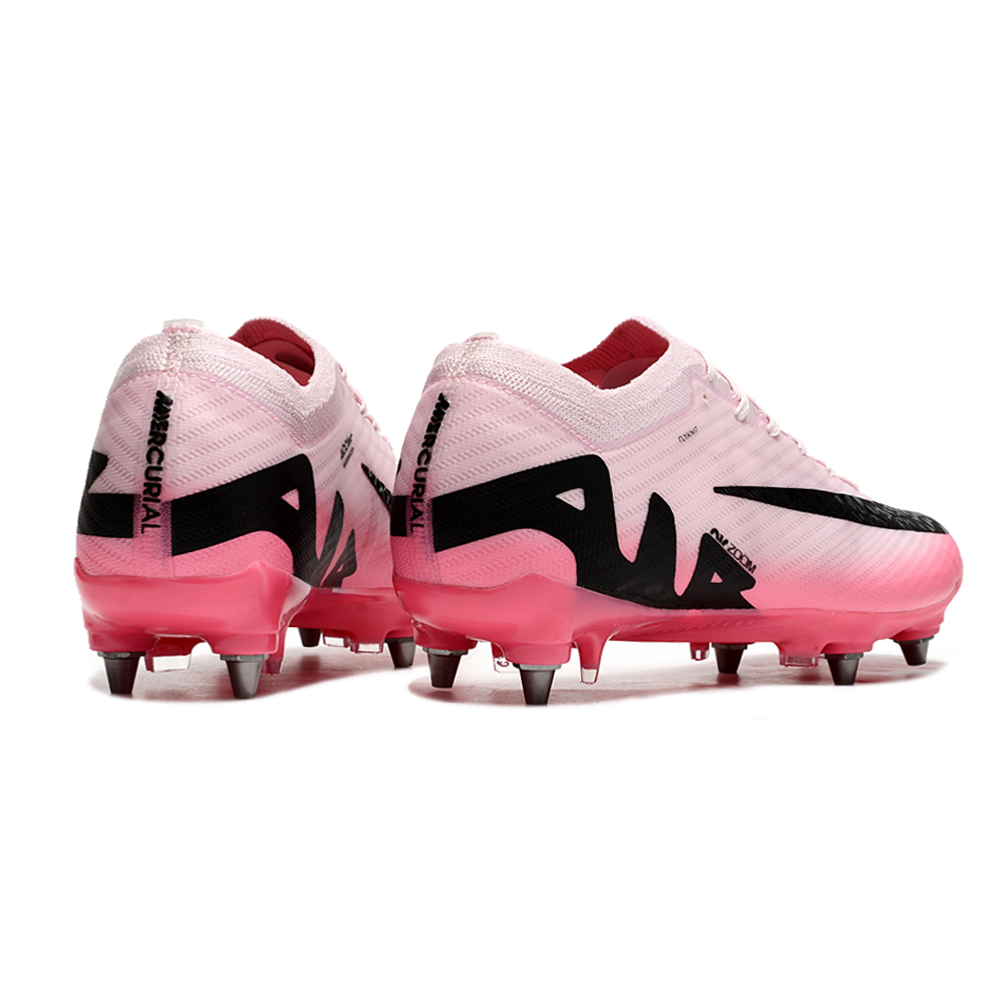 Chuteira Campo Nike Air Zoom Mercurial Vapor 15 Elite Trava Mista Rosa e Preta 
