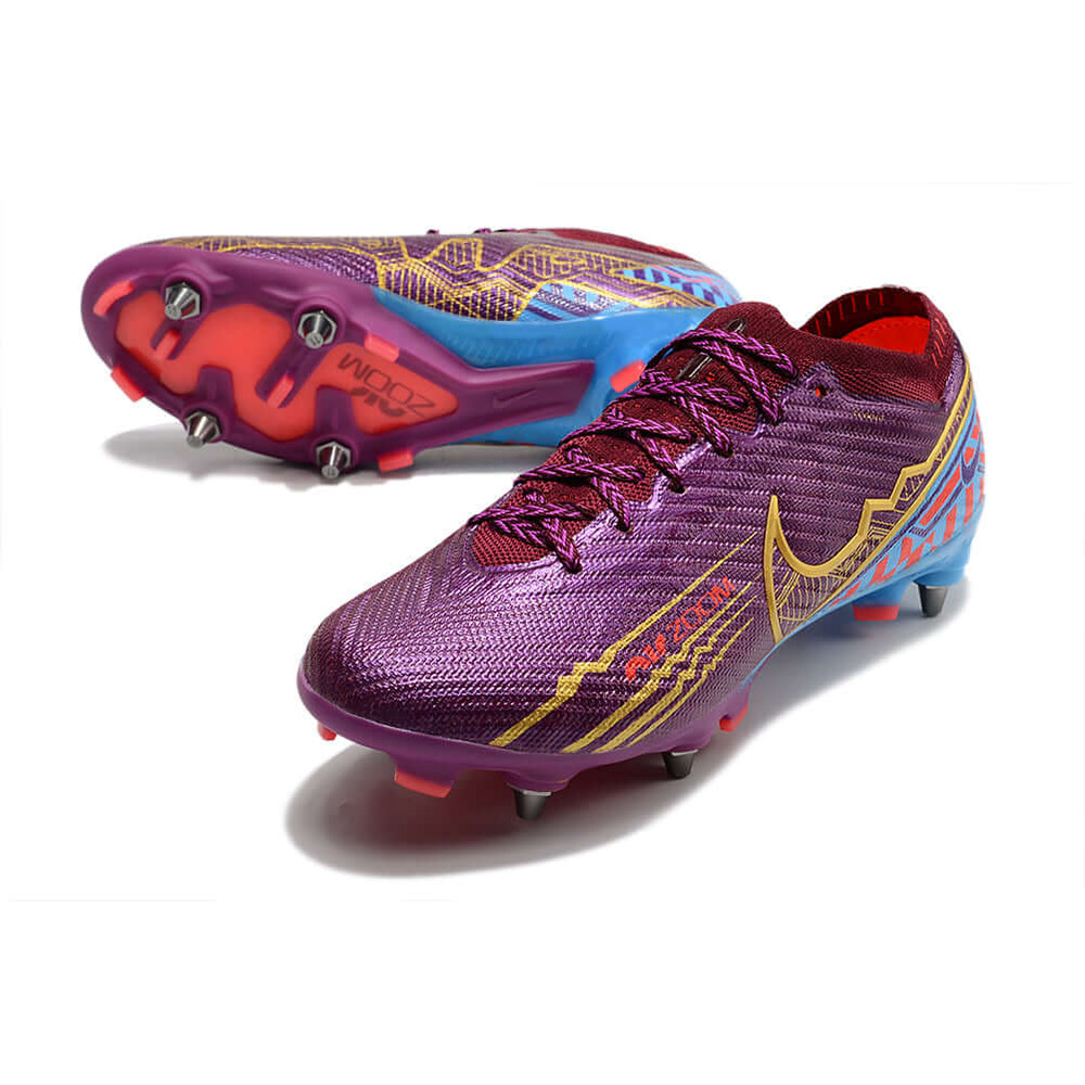 Chuteira Campo Nike Air Zoom Mercurial Vapor 15 Elite Trava Mista Roxa 