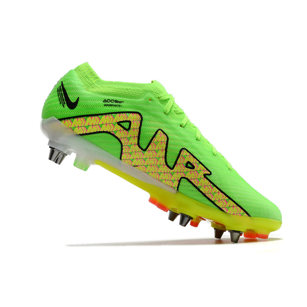Chuteira Campo Nike Air Zoom Mercurial Vapor 15 Elite Trava Mista Verde
