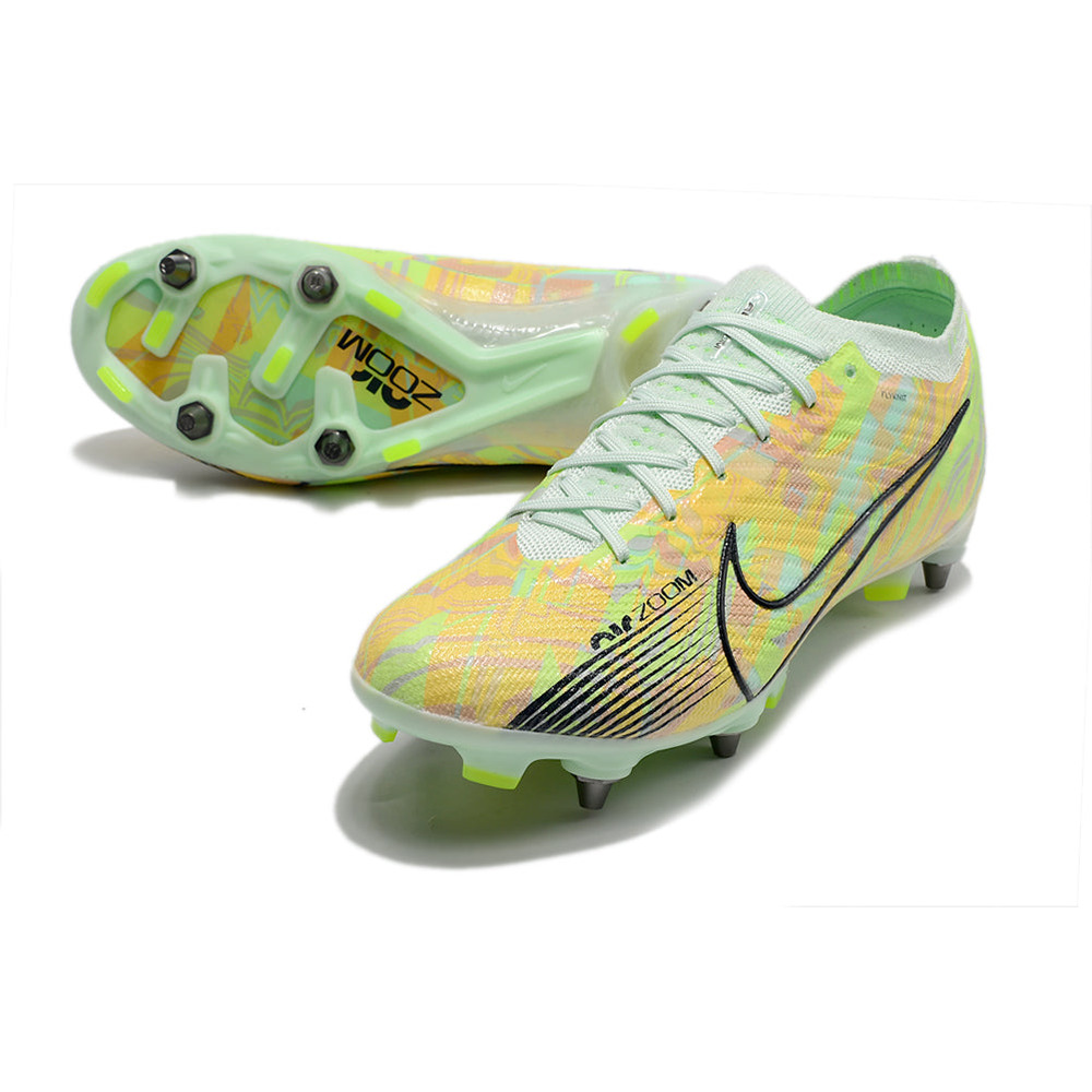 Chuteira Campo Nike Air Zoom Mercurial Vapor 15 Elite Trava Mista Verde 