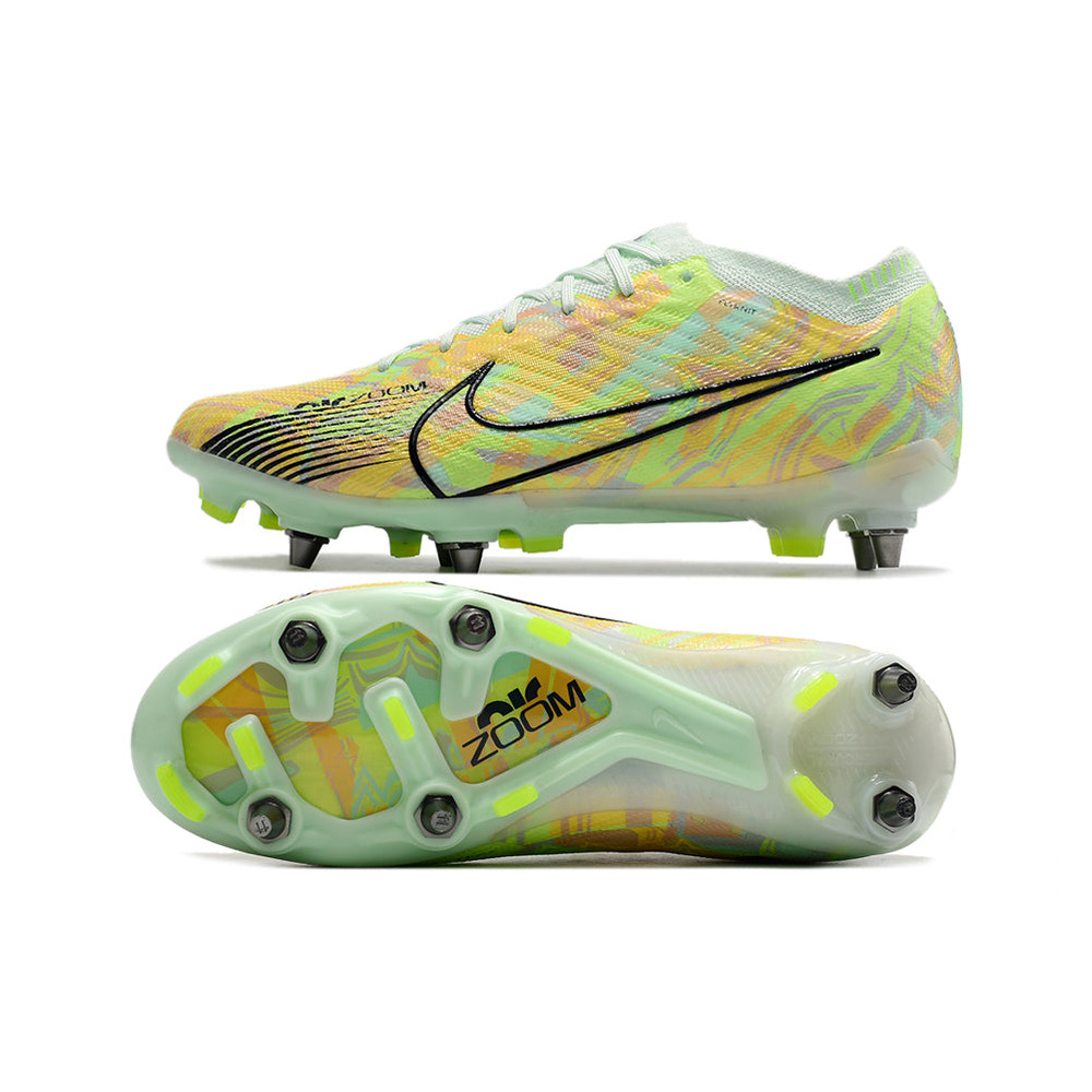 Chuteira Campo Nike Air Zoom Mercurial Vapor 15 Elite Trava Mista Verde 