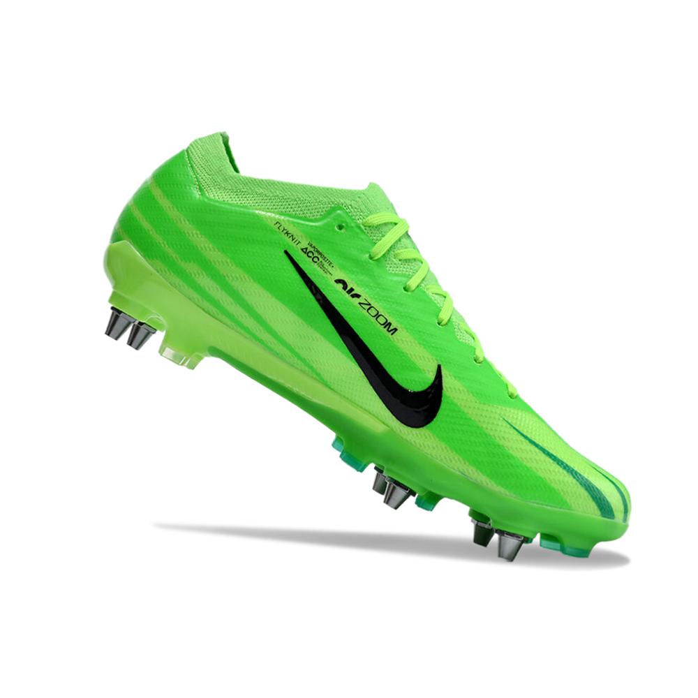 Chuteira Campo Nike Air Zoom Mercurial Vapor 15 Elite Trava Mista Verde 