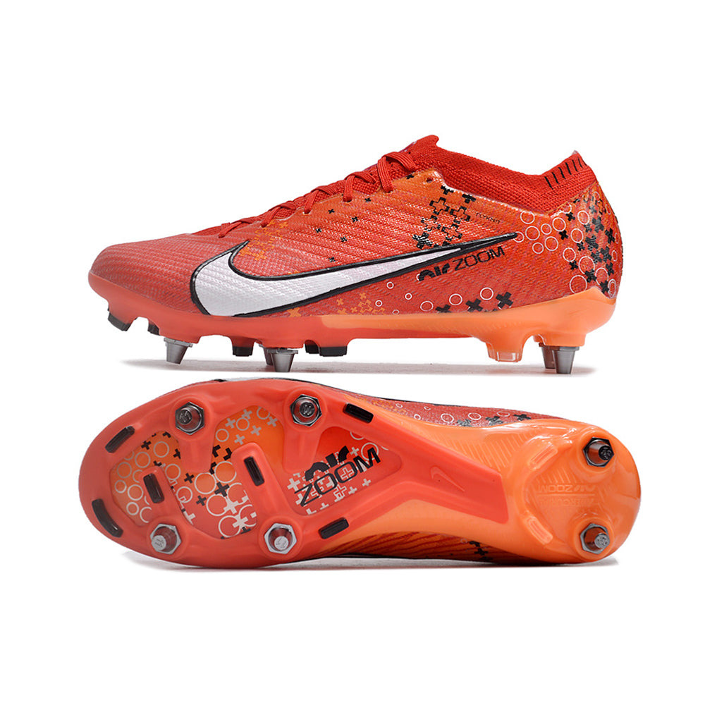 Chuteira Campo Nike Air Zoom Mercurial Vapor 15 Elite Trava Mista Vermelha 