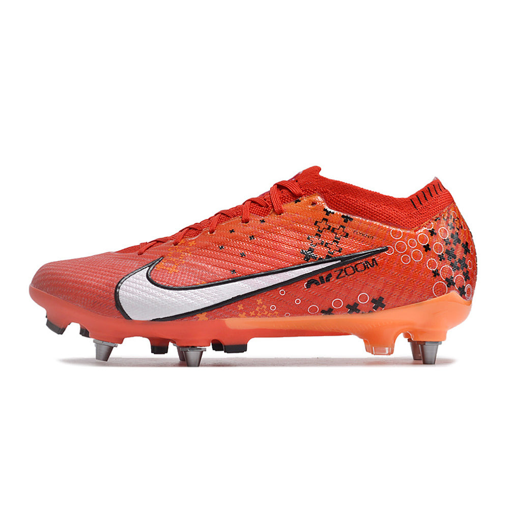 Chuteira Campo Nike Air Zoom Mercurial Vapor 15 Elite Trava Mista Vermelha 