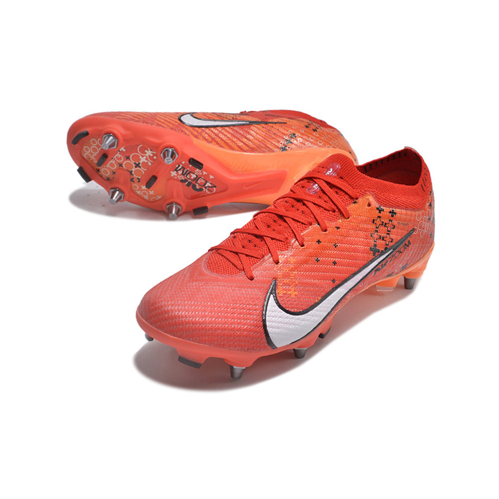 Chuteira Campo Nike Air Zoom Mercurial Vapor 15 Elite Trava Mista Vermelha 