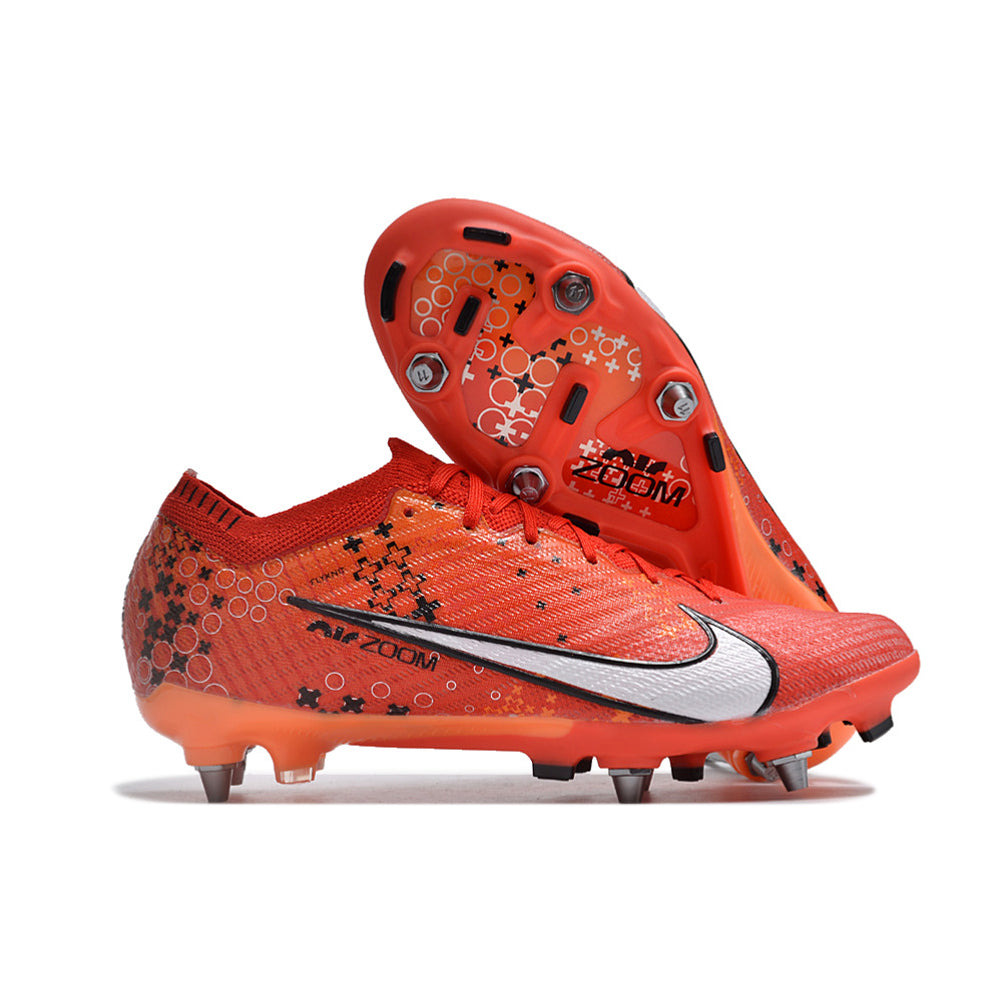 Chuteira Campo Nike Air Zoom Mercurial Vapor 15 Elite Trava Mista Vermelha 