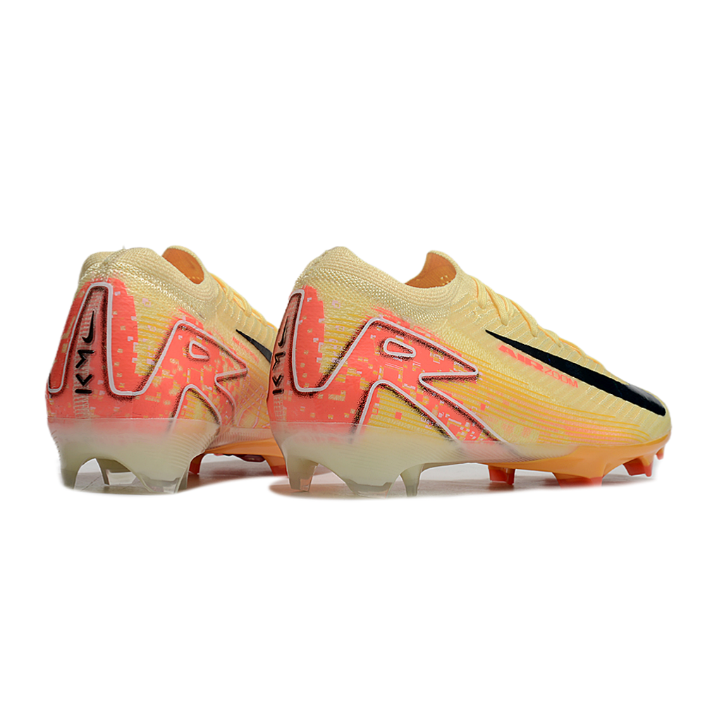 Chuteira Campo Nike Air Zoom Mercurial Vapor 16 Elite FG Amarelo e Laranja 