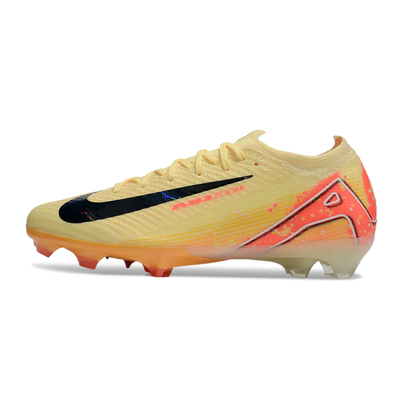 Chuteira Campo Nike Air Zoom Mercurial Vapor 16 Elite FG Amarelo e Laranja 