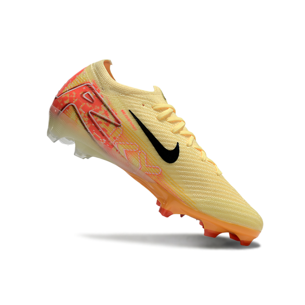Chuteira Campo Nike Air Zoom Mercurial Vapor 16 Elite FG Amarelo e Laranja 