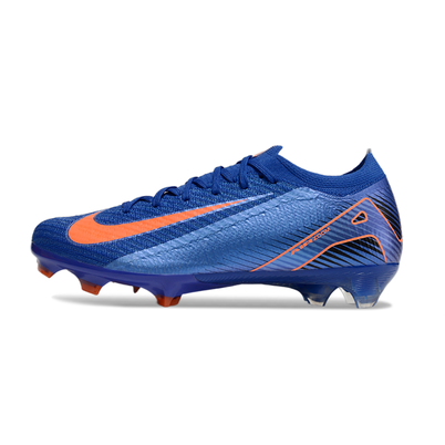 Chuteira Campo Nike Air Zoom Mercurial Vapor 16 Elite FG Azul e Laranja
