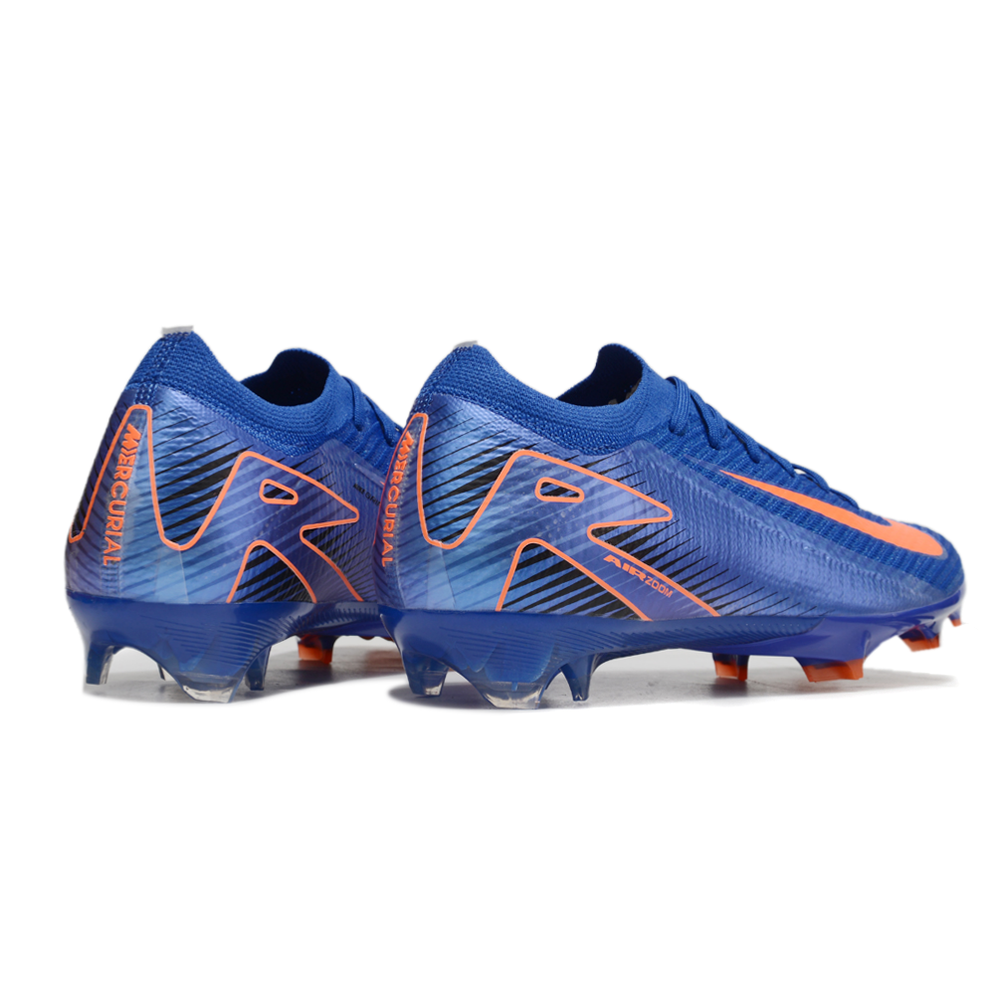 Chuteira Campo Nike Air Zoom Mercurial Vapor 16 Elite FG Azul e Laranja