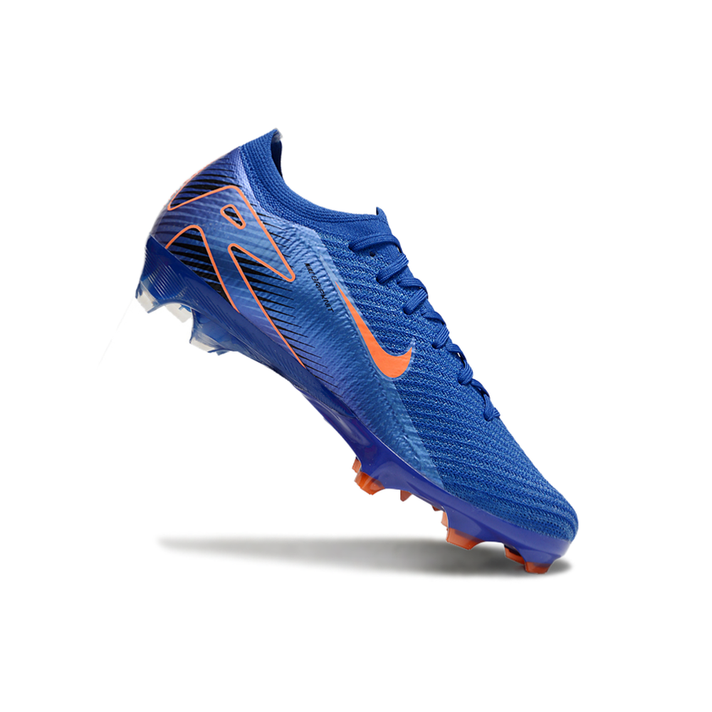 Chuteira Campo Nike Air Zoom Mercurial Vapor 16 Elite FG Azul e Laranja