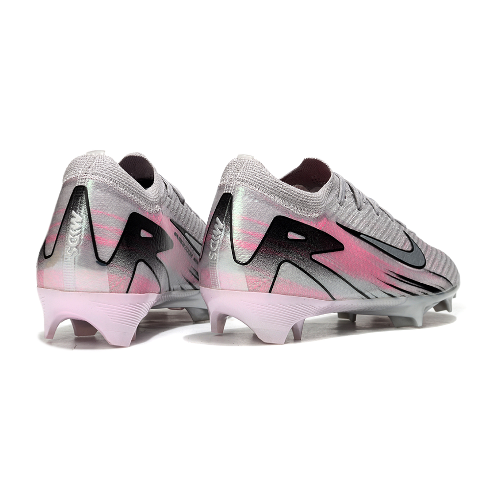 Chuteira Campo Nike Air Zoom Mercurial Vapor 16 Elite FG Cinza e Rosa