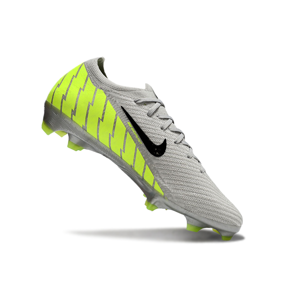 Chuteira Campo Nike Air Zoom Mercurial Vapor 16 Elite FG Cinza e Verde