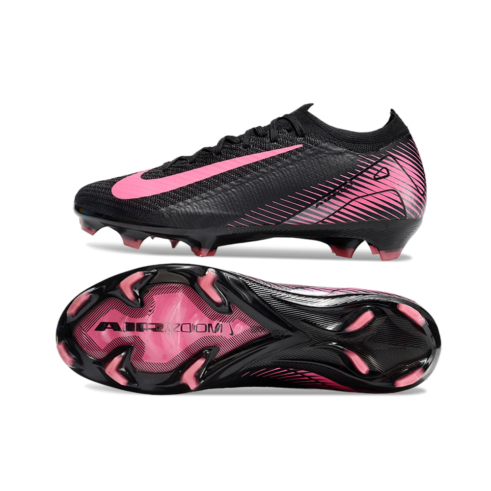Chuteira Campo Nike Air Zoom Mercurial Vapor 16 Elite FG Preta e Rosa