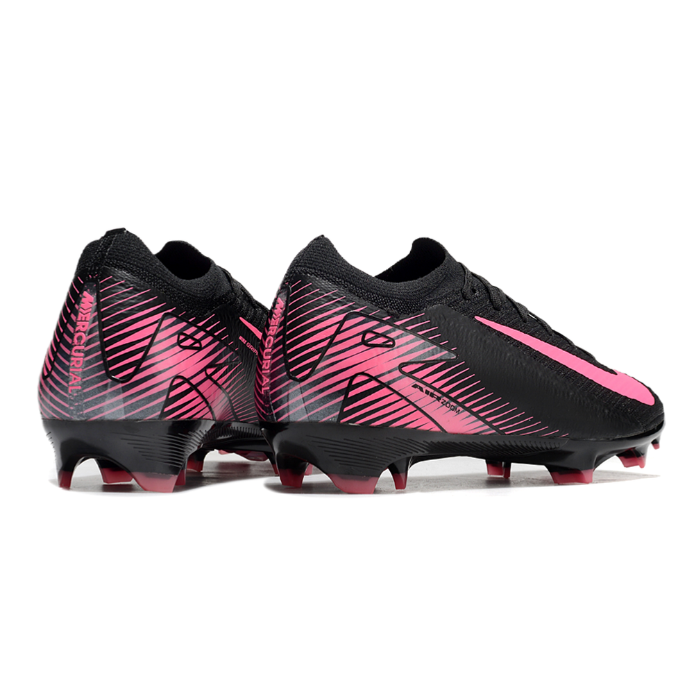 Chuteira Campo Nike Air Zoom Mercurial Vapor 16 Elite FG Preta e Rosa