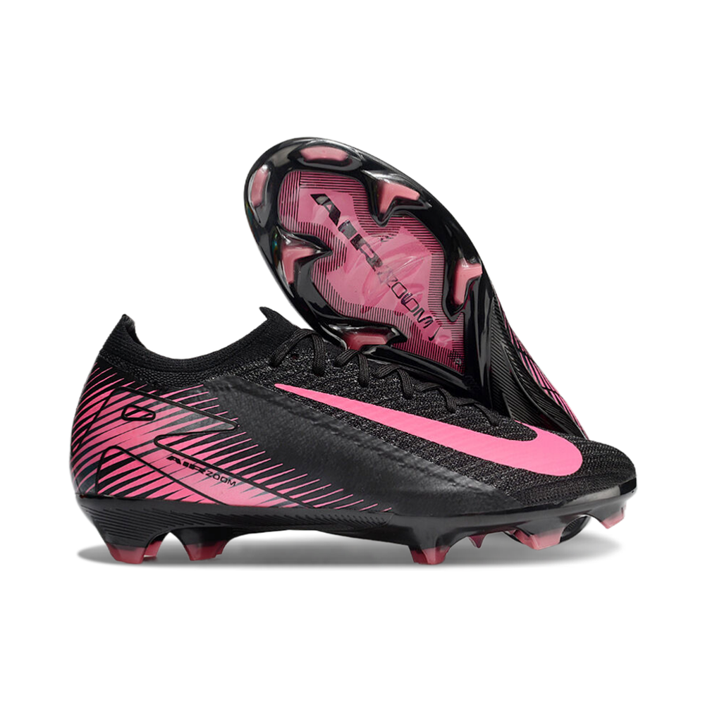 Chuteira Campo Nike Air Zoom Mercurial Vapor 16 Elite FG Preta e Rosa