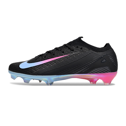 Chuteira Campo Nike Air Zoom Mercurial Vapor 16 Elite FG Preta, Rosa e Azul