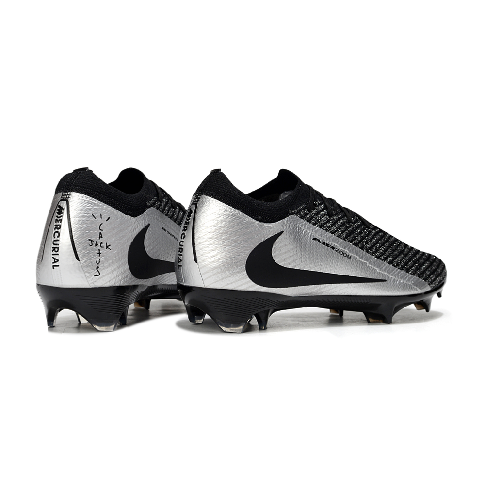 Chuteira Campo Nike Air Zoom Mercurial Vapor 16 Elite FG Preto e Cinza