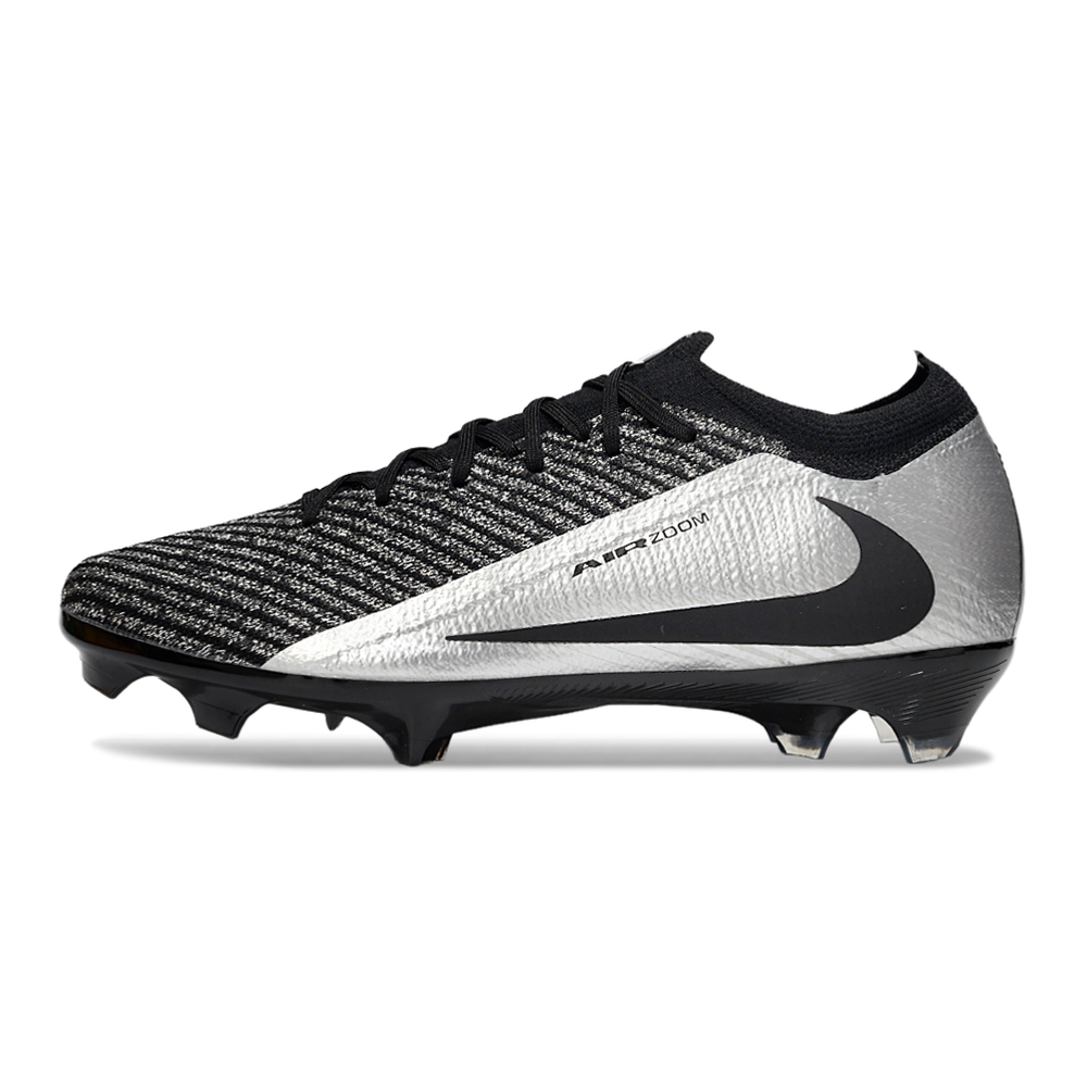 Chuteira Campo Nike Air Zoom Mercurial Vapor 16 Elite FG Preto e Cinza
