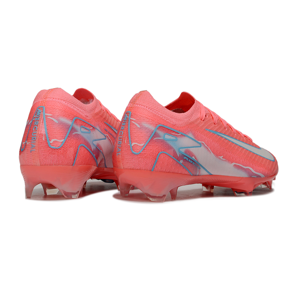Chuteira Campo Nike Air Zoom Mercurial Vapor 16 Elite FG Rosa e Azul