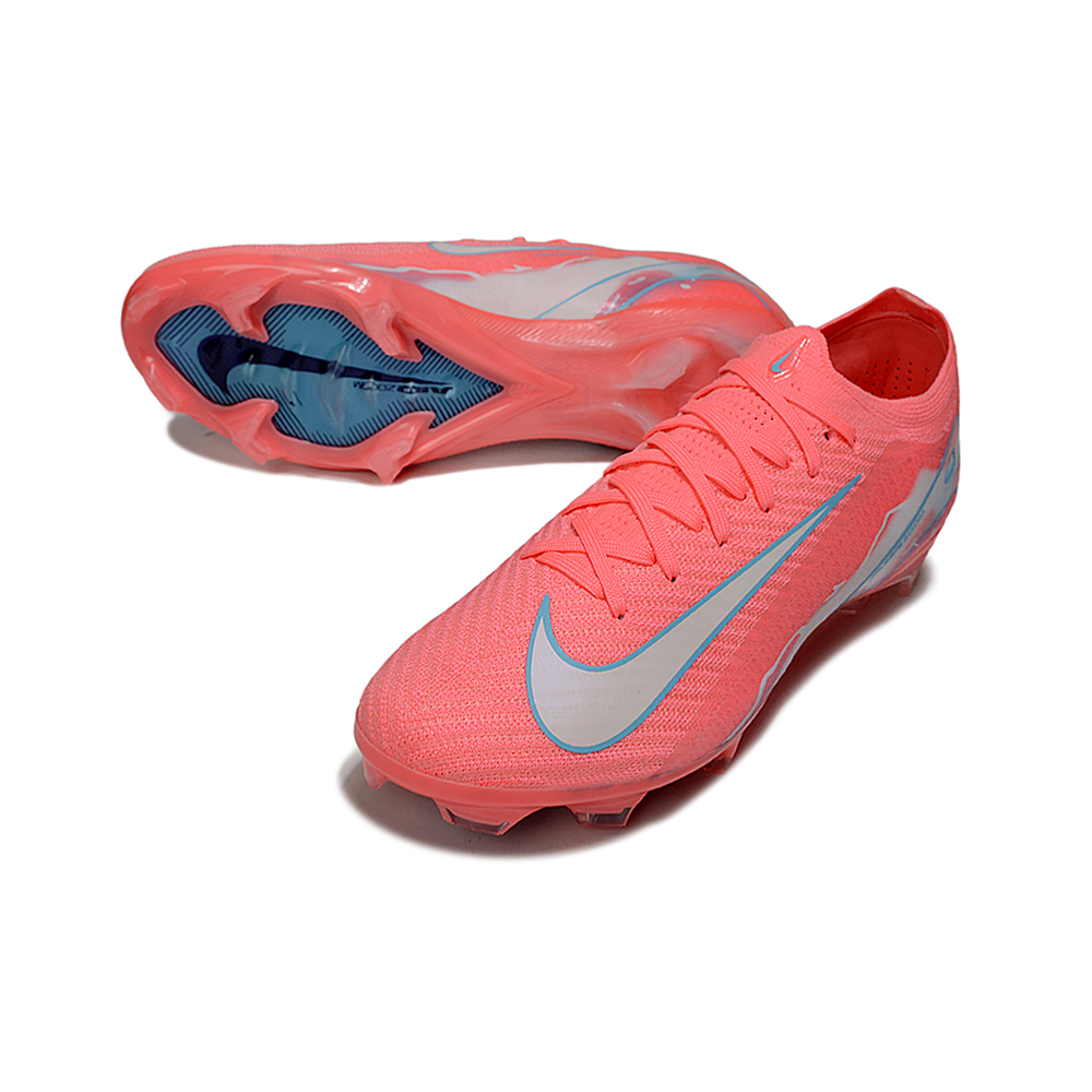 Chuteira Campo Nike Air Zoom Mercurial Vapor 16 Elite FG Rosa e Azul