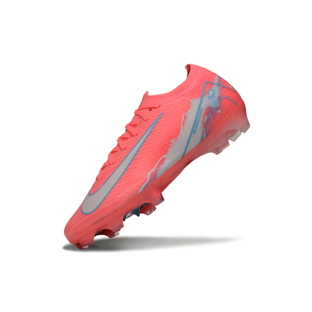 Chuteira Campo Nike Air Zoom Mercurial Vapor 16 Elite FG Rosa e Azul