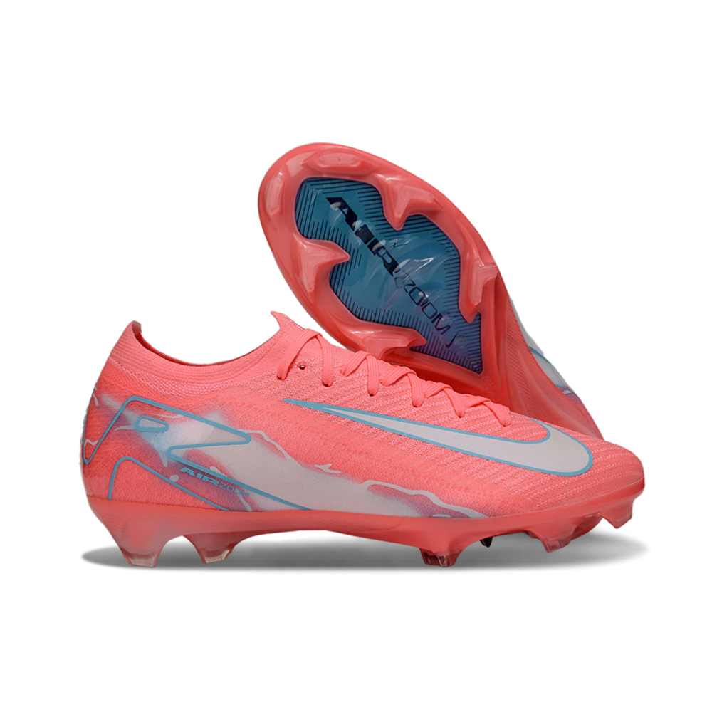 Chuteira Campo Nike Air Zoom Mercurial Vapor 16 Elite FG Rosa e Azul