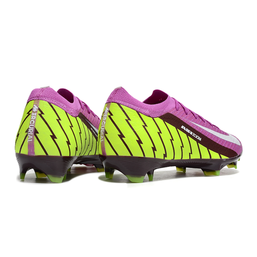 Chuteira Campo Nike Air Zoom Mercurial Vapor 16 Elite FG Roxa e Verde