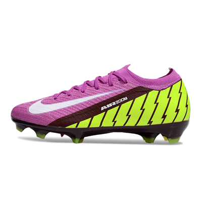 Chuteira Campo Nike Air Zoom Mercurial Vapor 16 Elite FG Roxa e Verde
