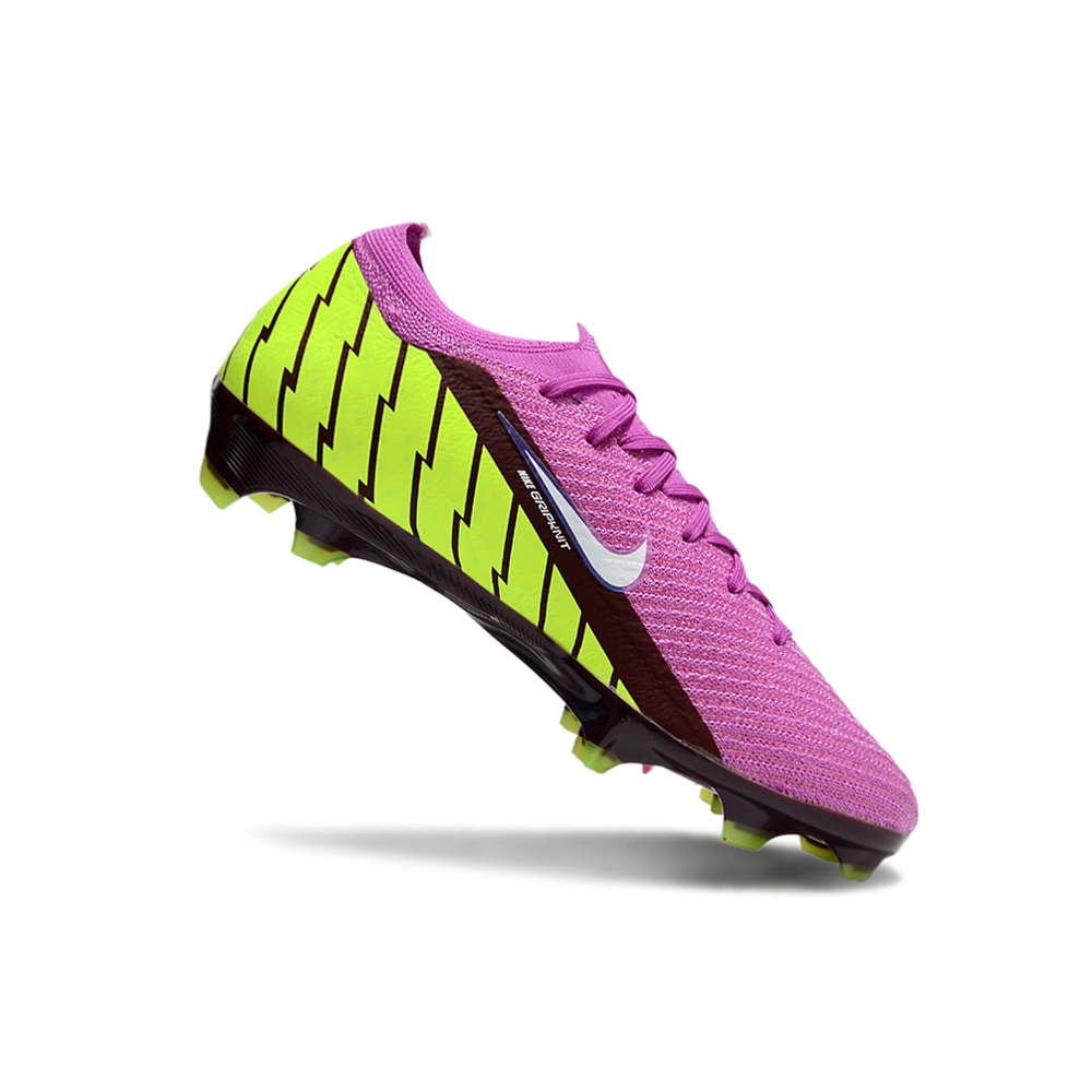 Chuteira Campo Nike Air Zoom Mercurial Vapor 16 Elite FG Roxa e Verde