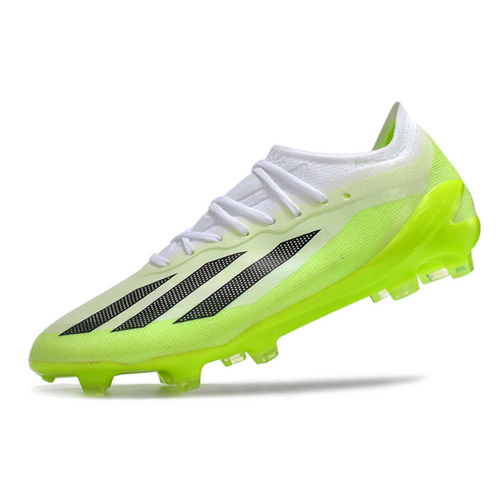Chuteira Campo Adidas CrazyFast.1 FG Branca e Verde 