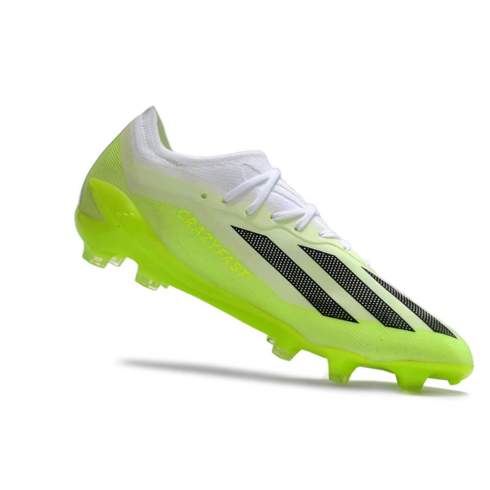 Chuteira Campo Adidas CrazyFast.1 FG Branca e Verde 