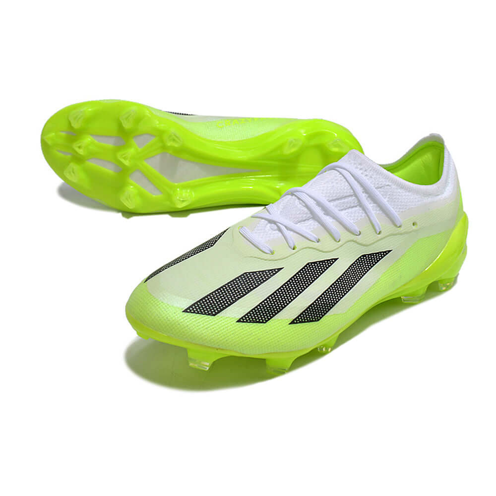 Chuteira Campo Adidas CrazyFast.1 FG Branca e Verde 