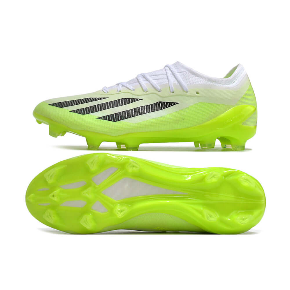 Chuteira Campo Adidas CrazyFast.1 FG Branca e Verde 